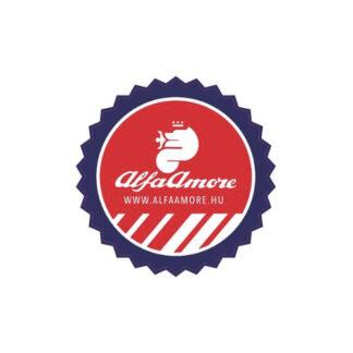Alfa Amore színes cikk-cakkos matrica
