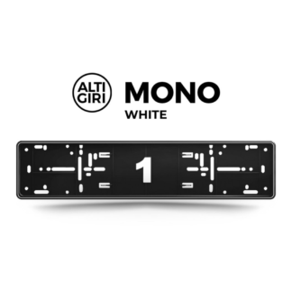 AltiGiri Mono White rendszámkeret
