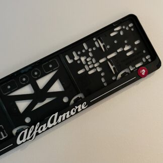 Alfa Amore 3D-s rendszámkeret