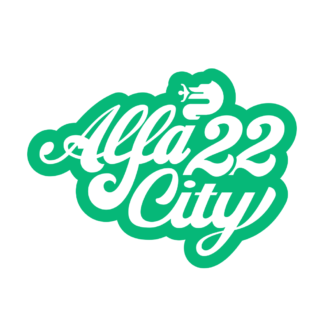 AlfaCity22 zöld matrica