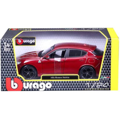 Bburago piros Alfa Romeo Stelvio Quadrifoglio 1:24 - Image 2