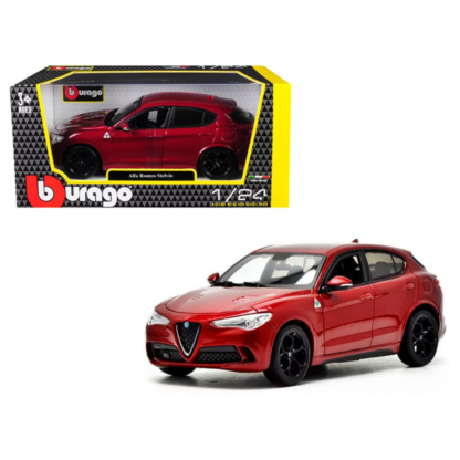 Bburago piros Alfa Romeo Stelvio Quadrifoglio 1:24 - Image 3