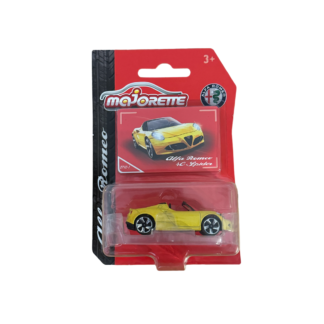 Majorette Alfa Romeo 4C Spider sárga kisautó 1:64