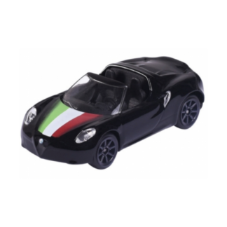 Majorette Alfa Romeo 4C Spider fekete kisautó 1:64